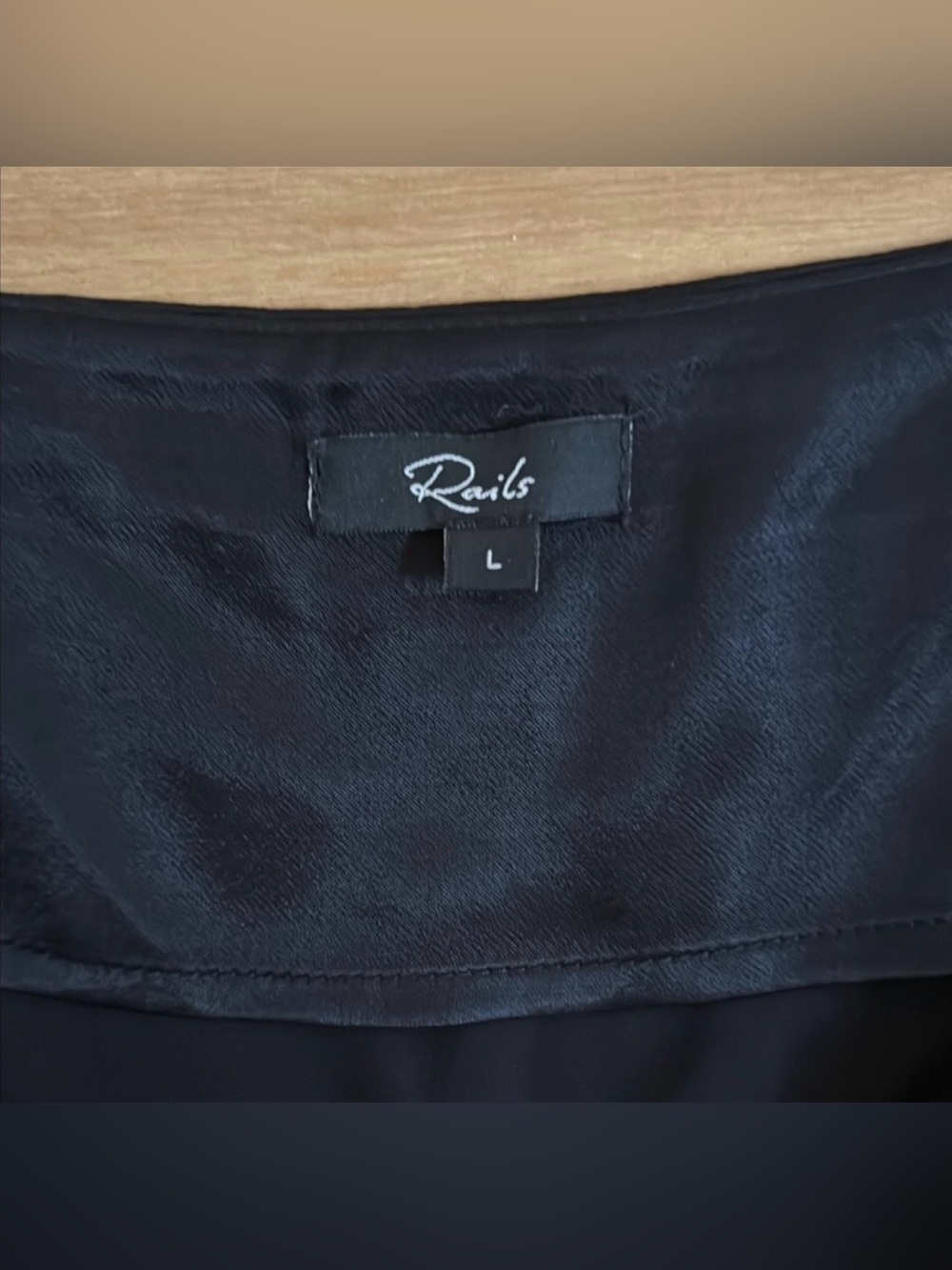 NEW Rails Paulo Top in Black | Luxe Tank Top V-neck Tank Cami | Size Large L - Picture 10 of 16